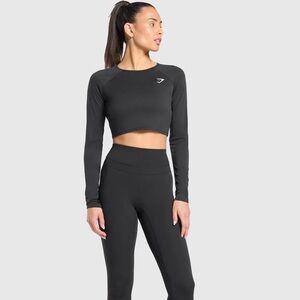 Gymshark Cropped Training Long Sleeve Top ✨